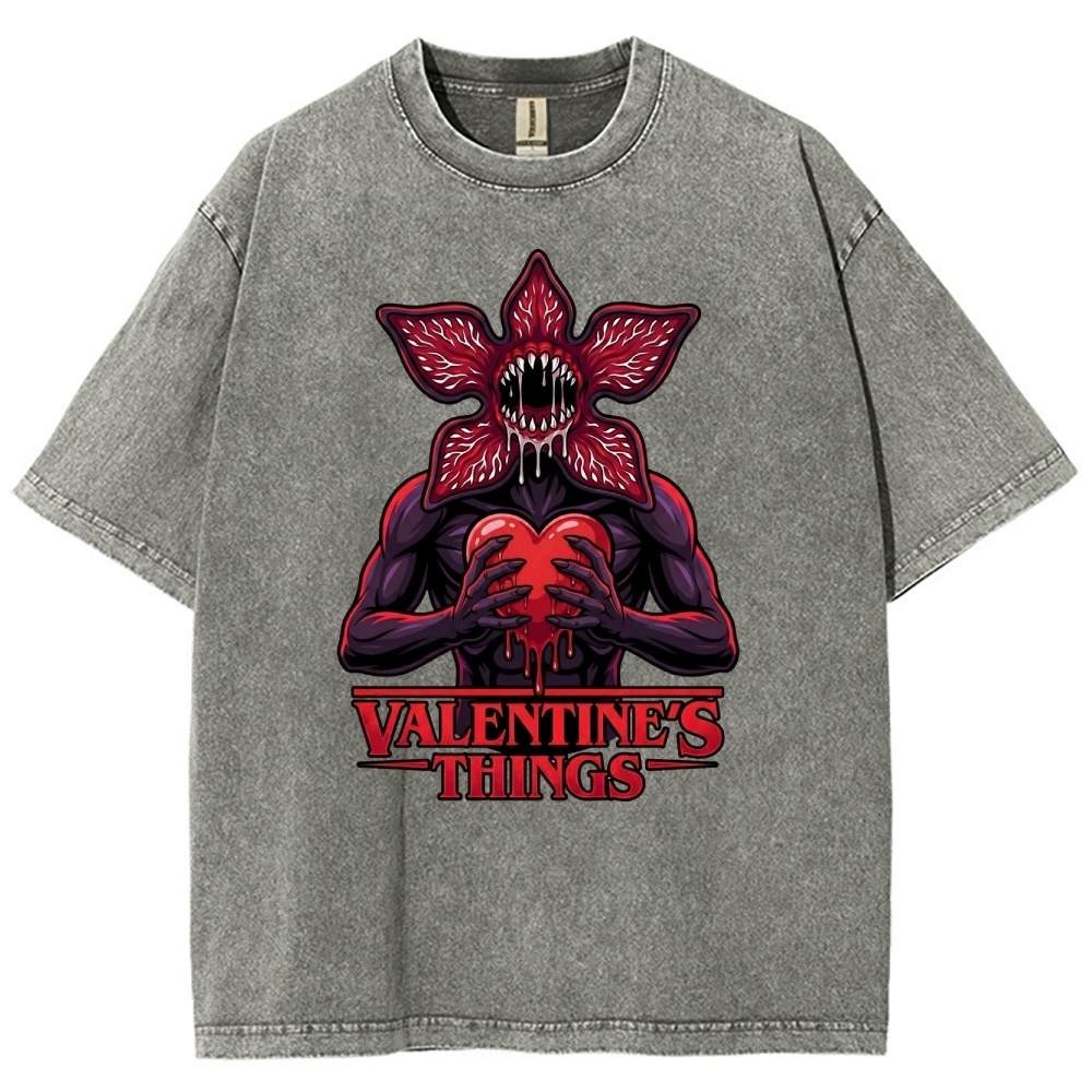 Retro Monster Valentine Washed T-Shirt 