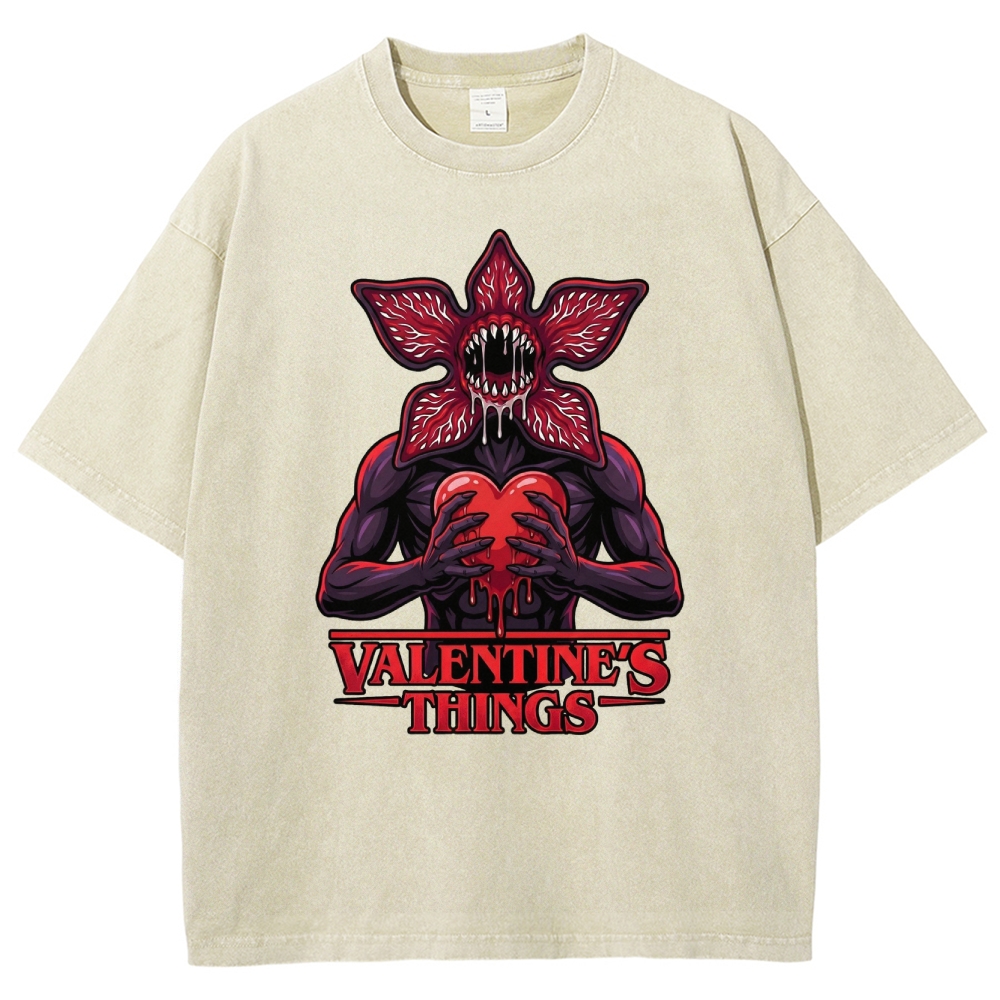 Retro Monster Valentine Washed T-Shirt 