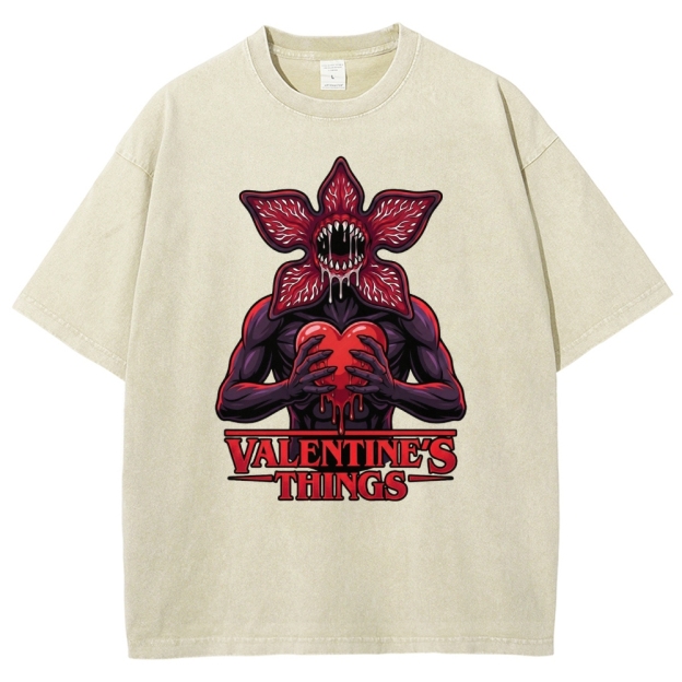 Retro Monster Valentine Washed T-Shirt 