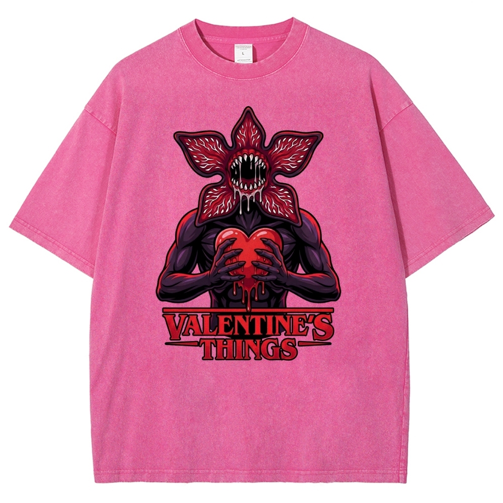 Retro Monster Valentine Washed T-Shirt 