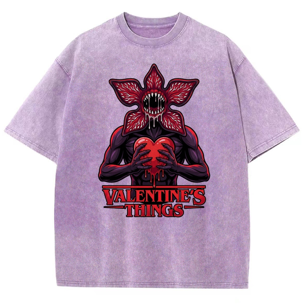 Retro Monster Valentine Washed T-Shirt 