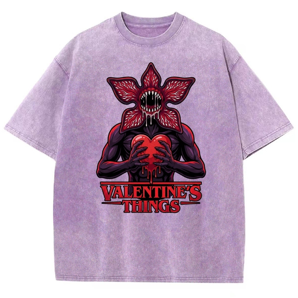 Retro Monster Valentine Washed T-Shirt 