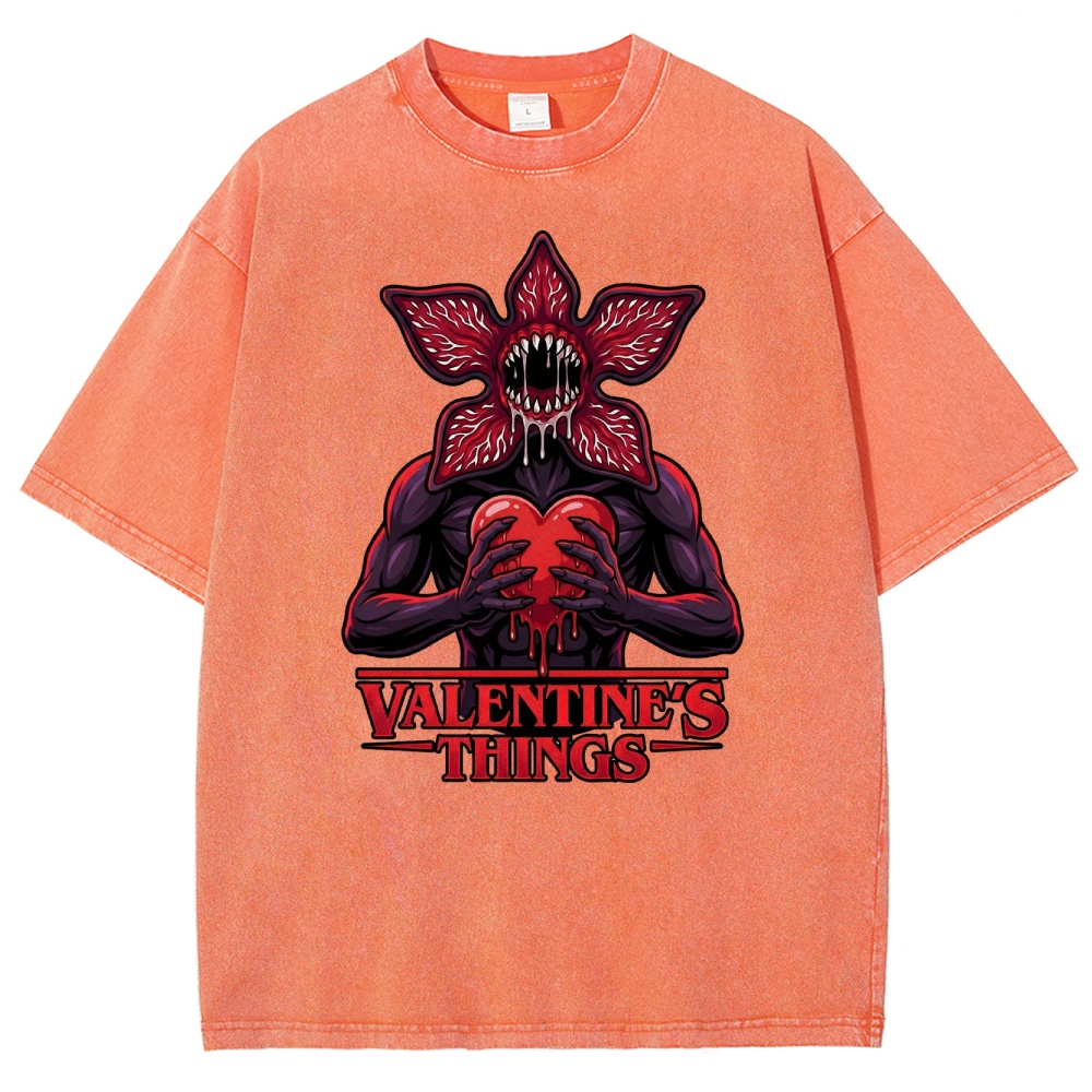 Retro Monster Valentine Washed T-Shirt 