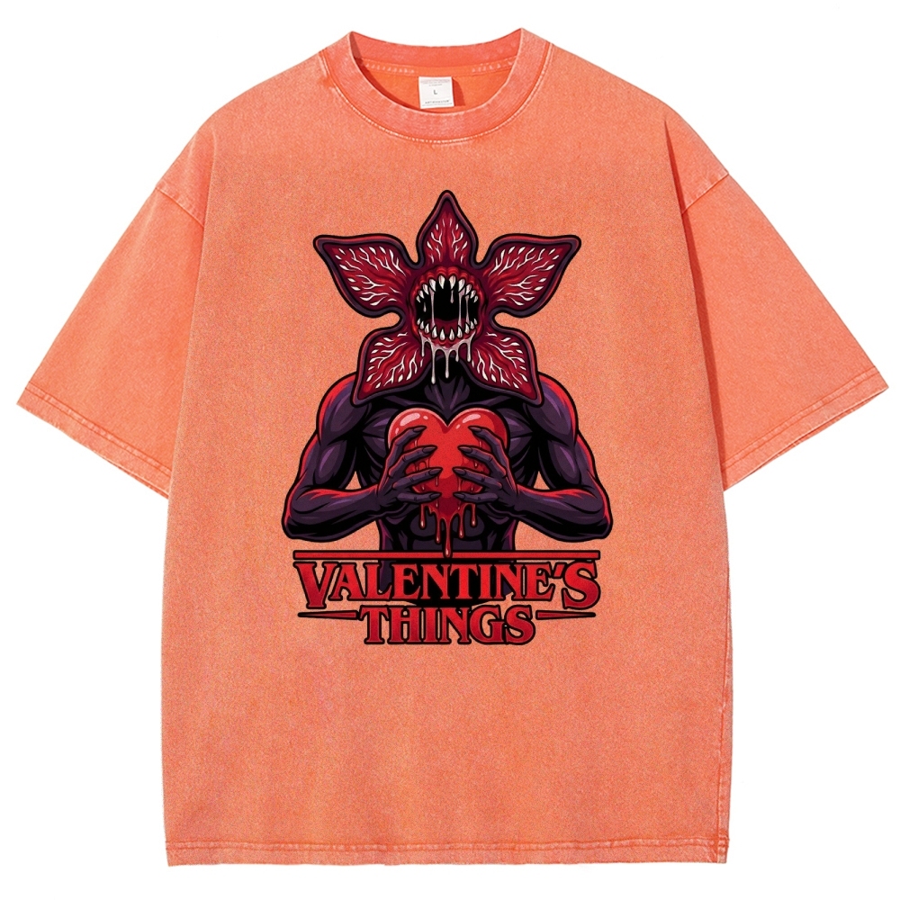 Retro Monster Valentine Washed T-Shirt 