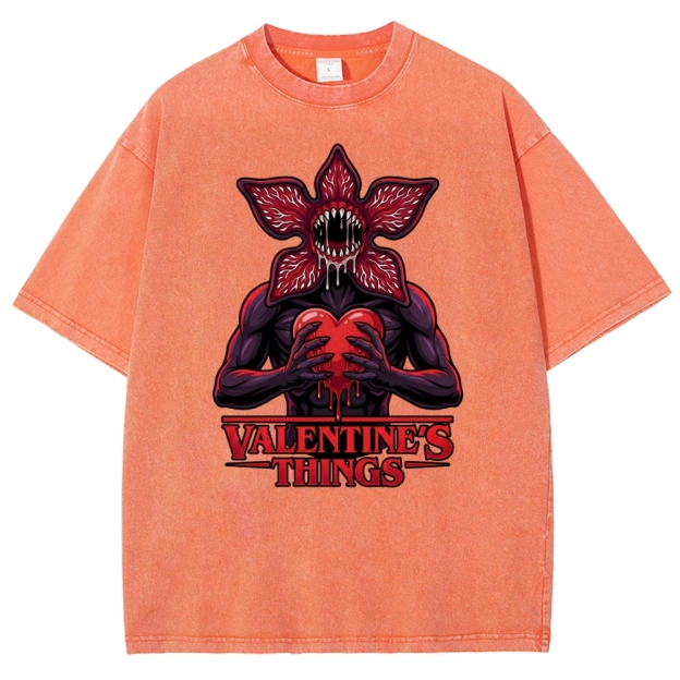 Retro Monster Valentine Washed T-Shirt 