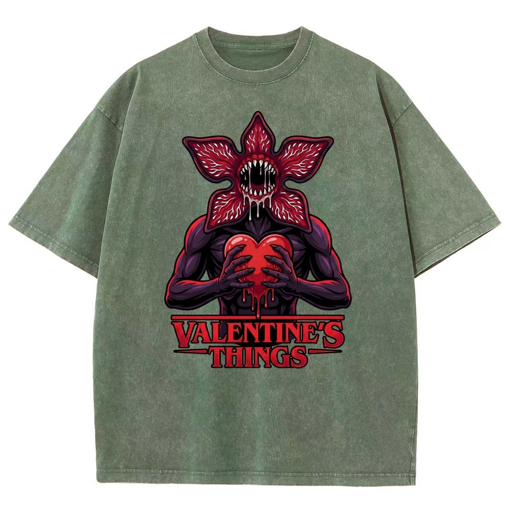 Retro Monster Valentine Washed T-Shirt 