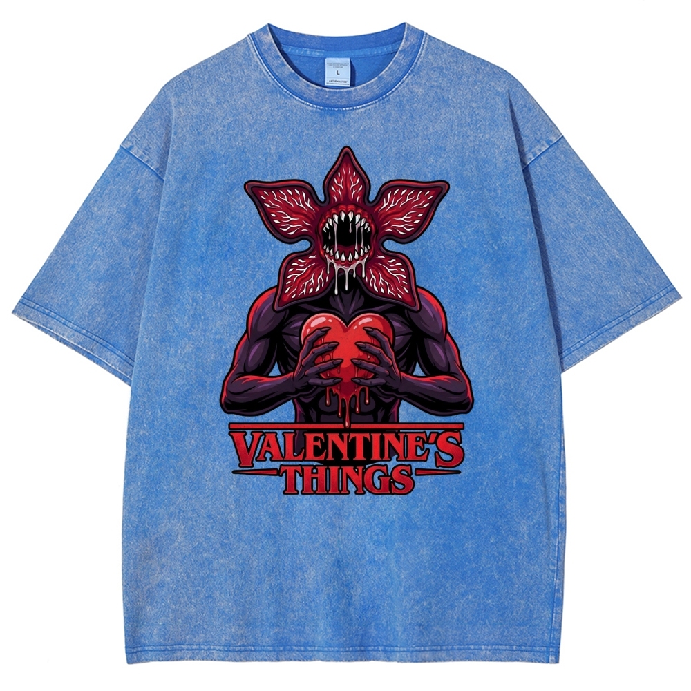 Retro Monster Valentine Washed T-Shirt 