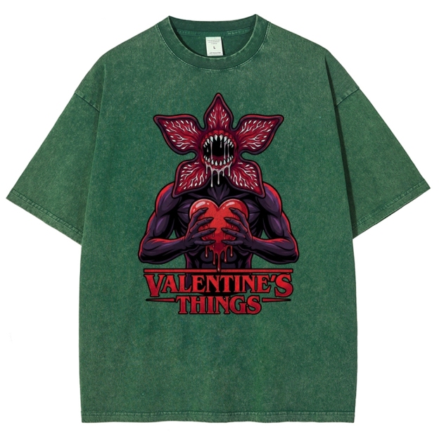 Retro Monster Valentine Washed T-Shirt 