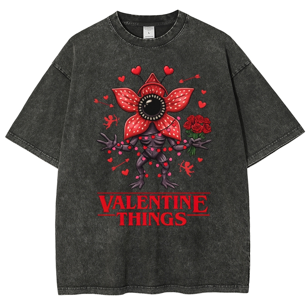 Stranger Valentine Monster Washed T-Shirt