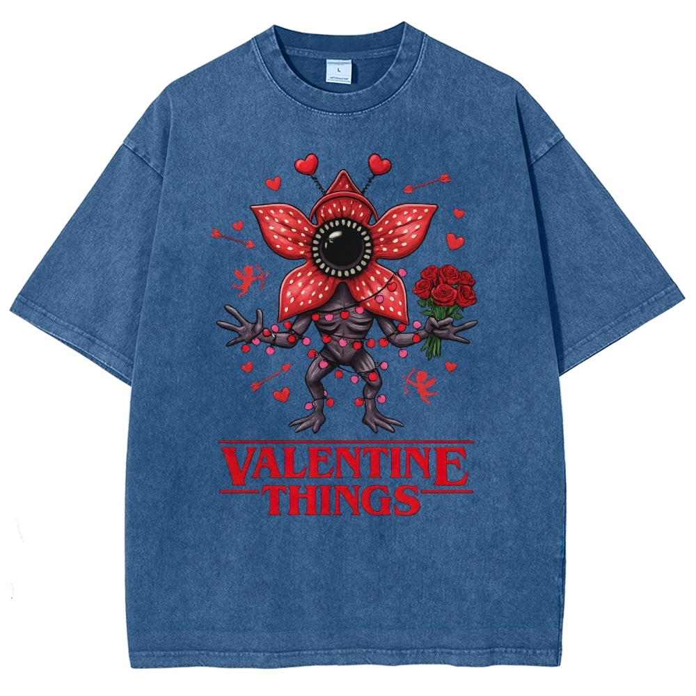 Stranger Valentine Monster Washed T-Shirt