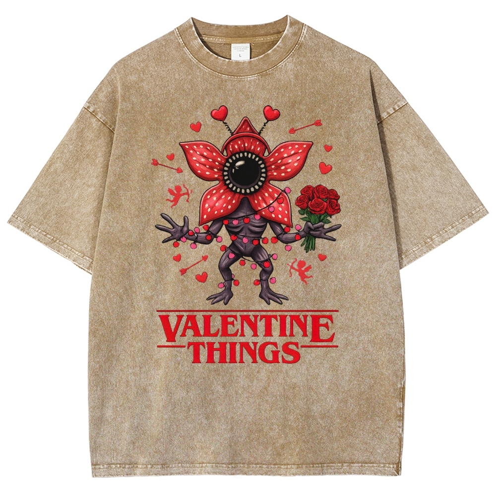 Stranger Valentine Monster Washed T-Shirt