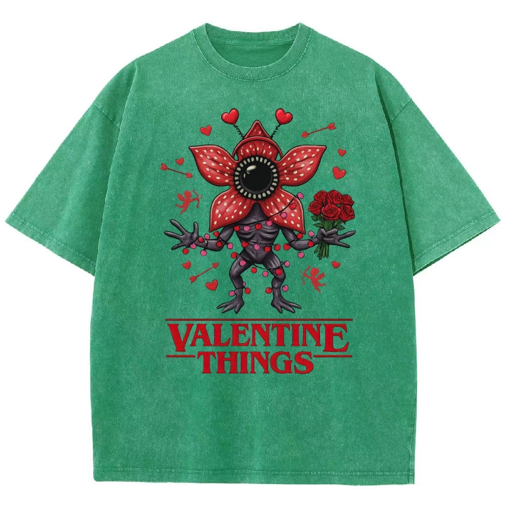 Stranger Valentine Monster Washed T-Shirt