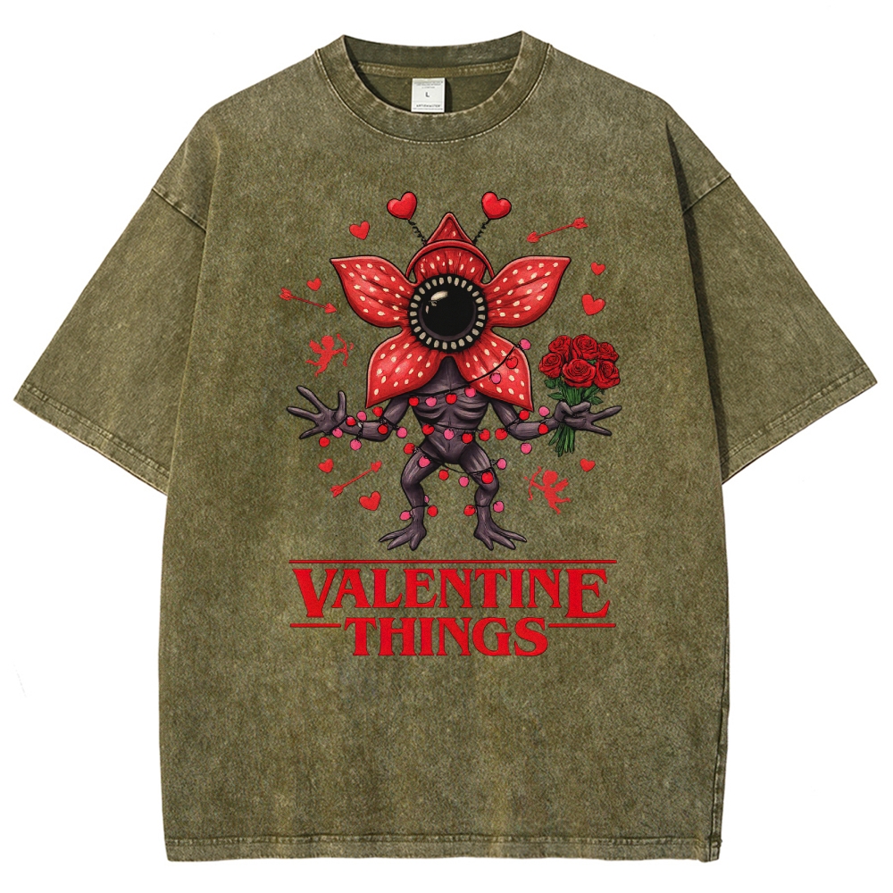 Stranger Valentine Monster Washed T-Shirt