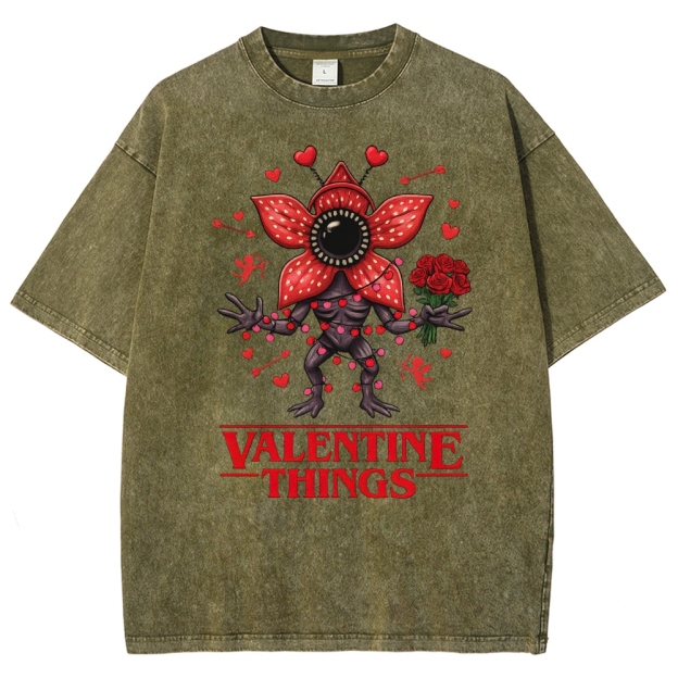Stranger Valentine Monster Washed T-Shirt