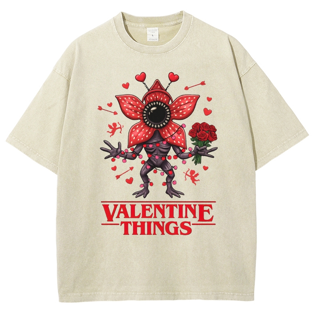 Stranger Valentine Monster Washed T-Shirt