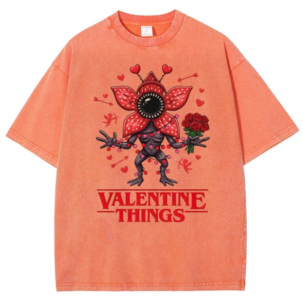 Stranger Valentine Monster Washed T-Shirt