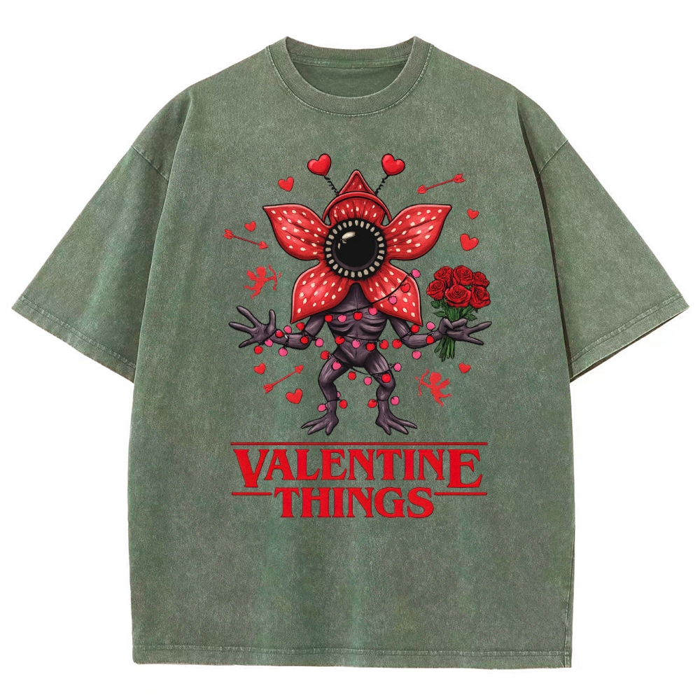 Stranger Valentine Monster Washed T-Shirt