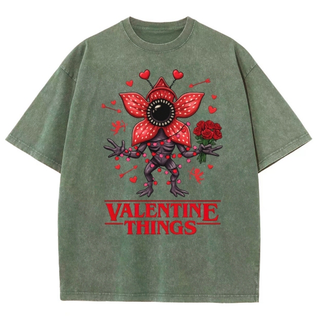 Stranger Valentine Monster Washed T-Shirt