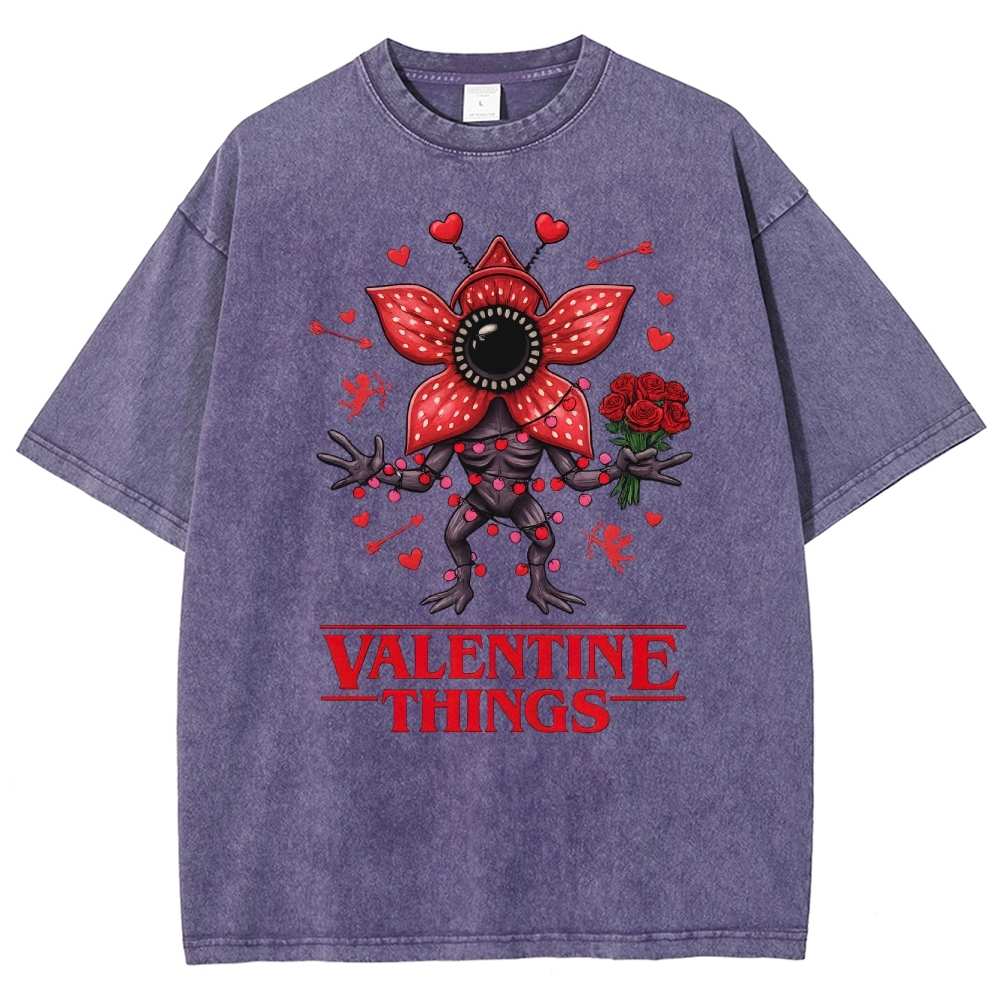 Stranger Valentine Monster Washed T-Shirt