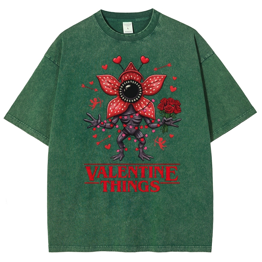 Stranger Valentine Monster Washed T-Shirt