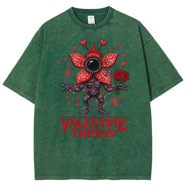 Stranger Valentine Monster Washed T-Shirt