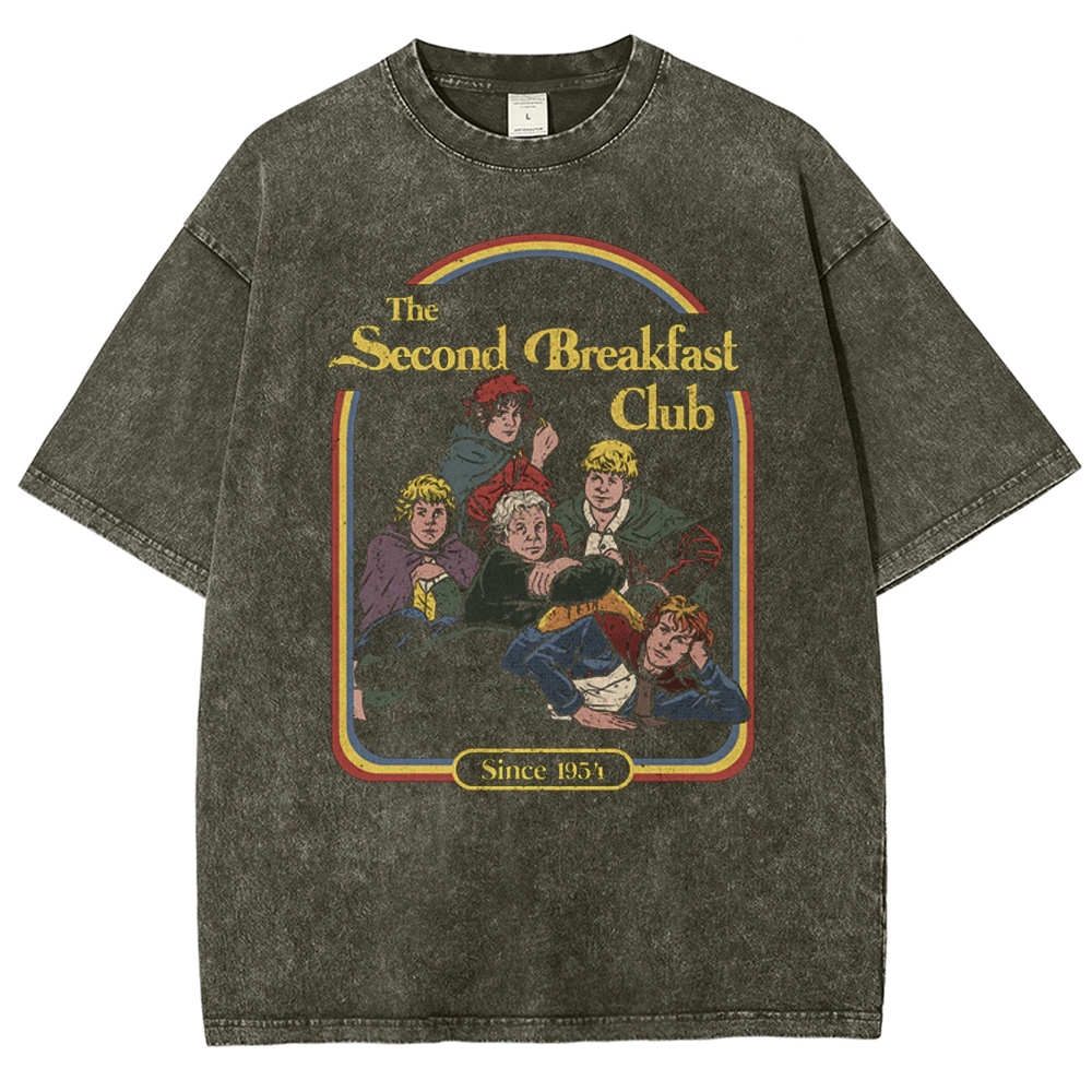 Second Breakfast Club Parody Washed T-Shirt