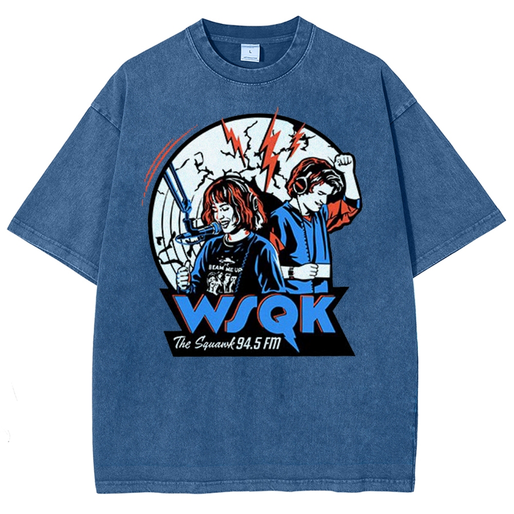 WSQK Radio Retro Washed T-Shirt