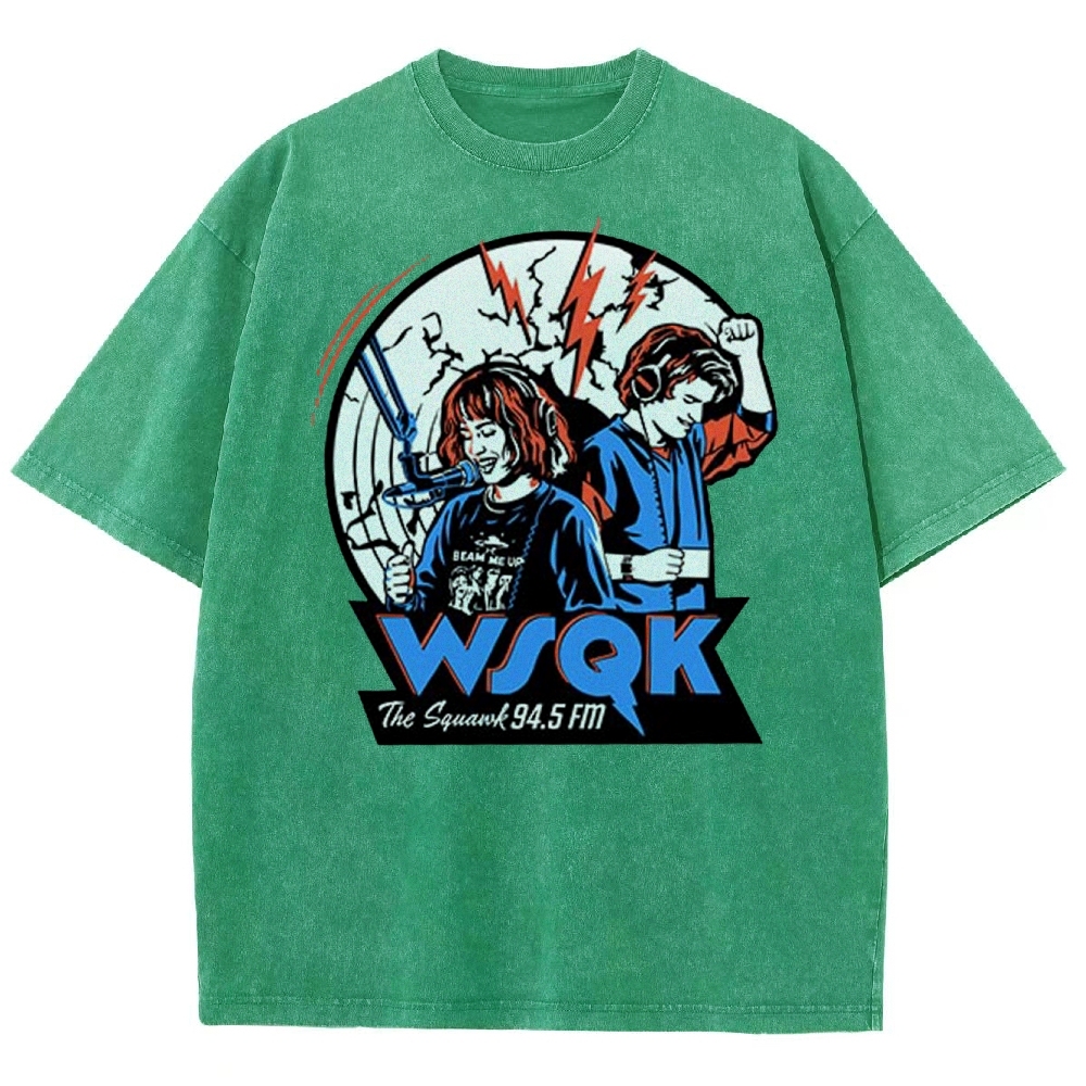 WSQK Radio Retro Washed T-Shirt