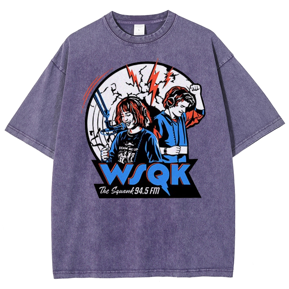WSQK Radio Retro Washed T-Shirt