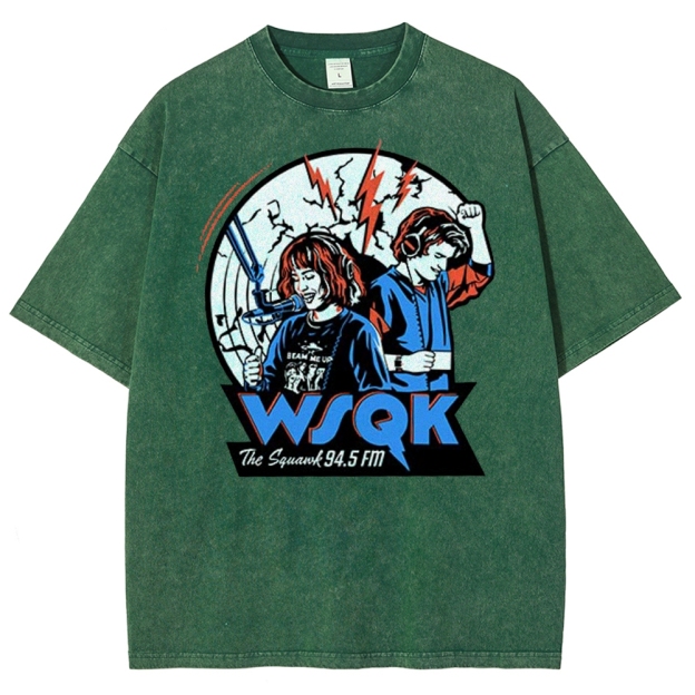 WSQK Radio Retro Washed T-Shirt