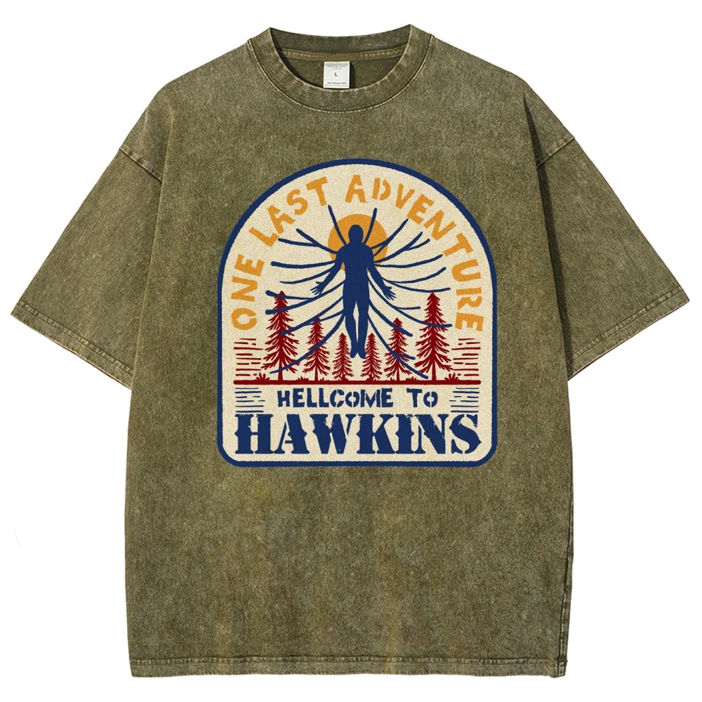 One Last Adventure Hawkins Washed T-Shirt