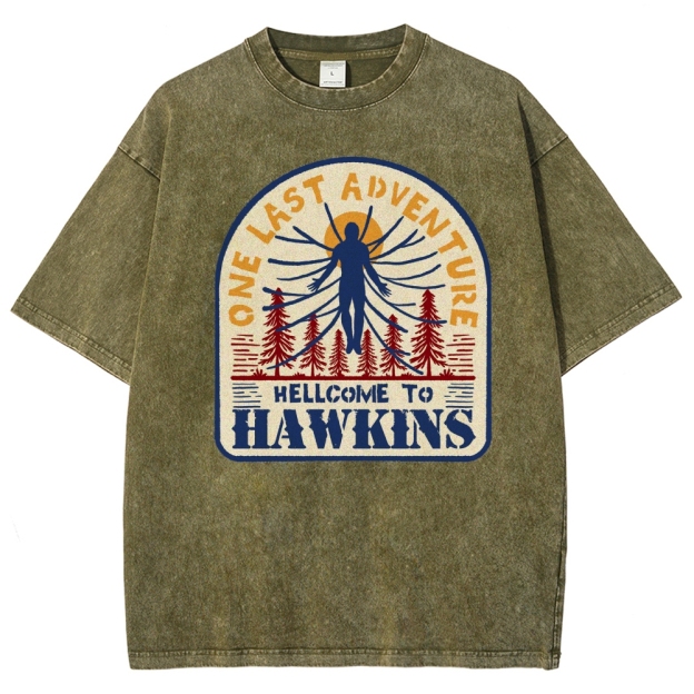 One Last Adventure Hawkins Washed T-Shirt