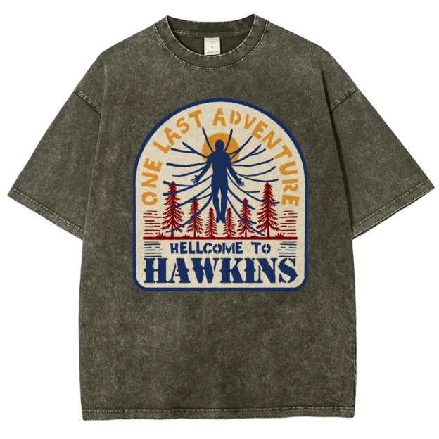 One Last Adventure Hawkins Washed T-Shirt