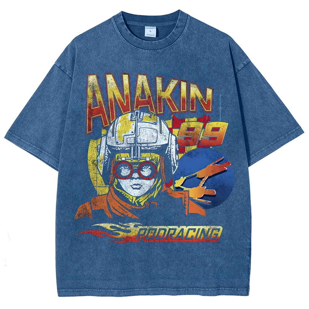 Anakin Podracing Retro Washed T-Shirt