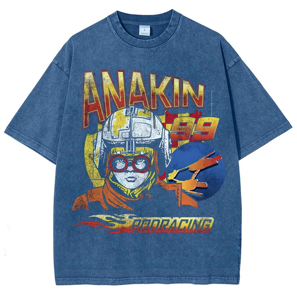 Anakin Podracing Retro Washed T-Shirt