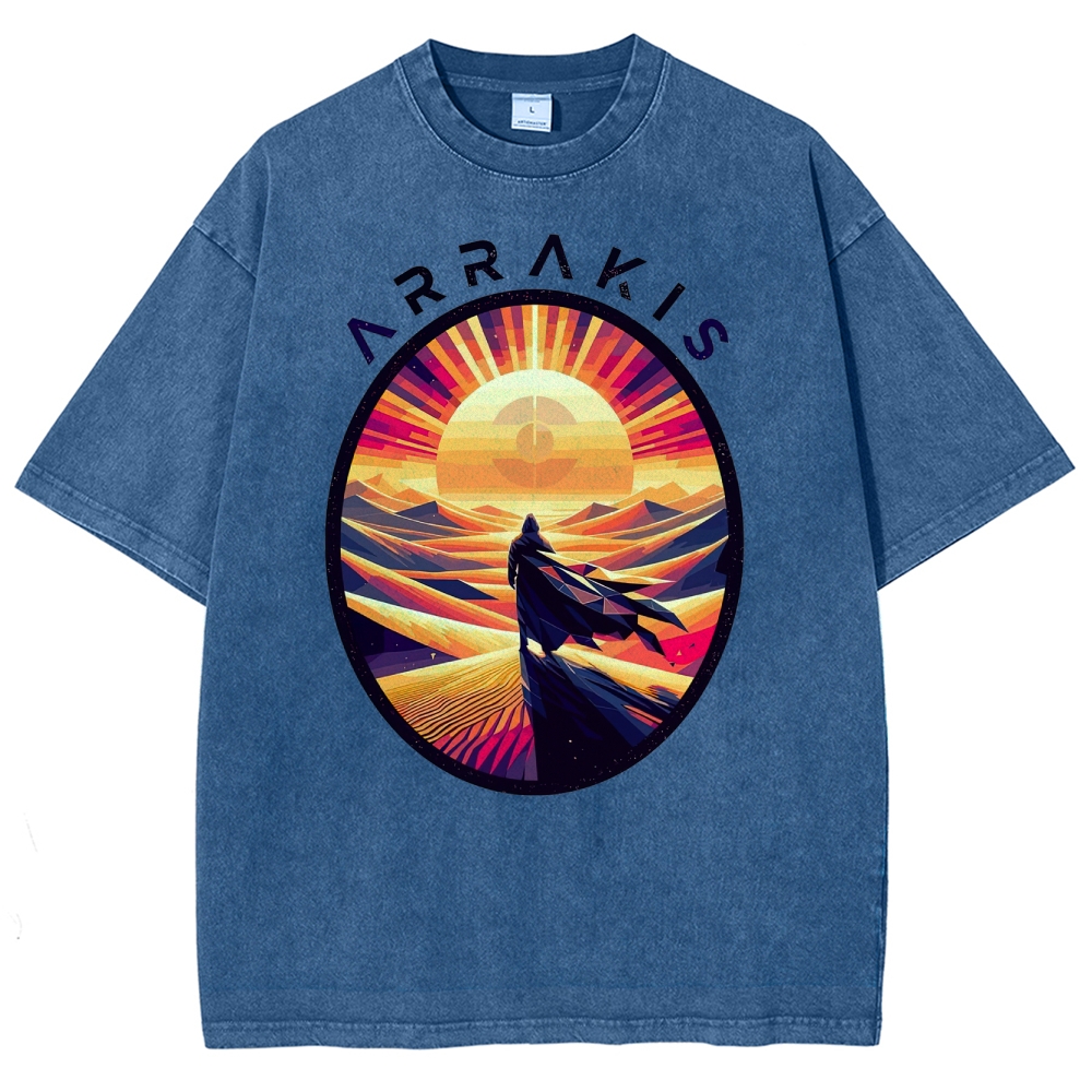 Arrakis Desert Pop Art Washed T-Shirt 