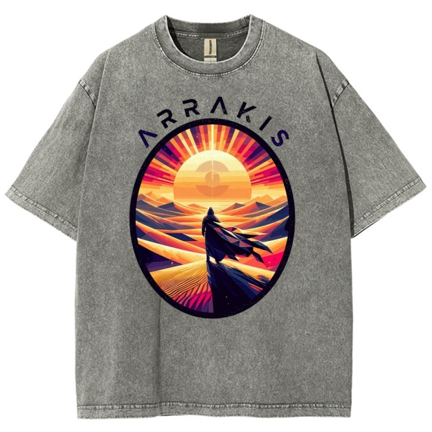 Arrakis Desert Pop Art Washed T-Shirt 