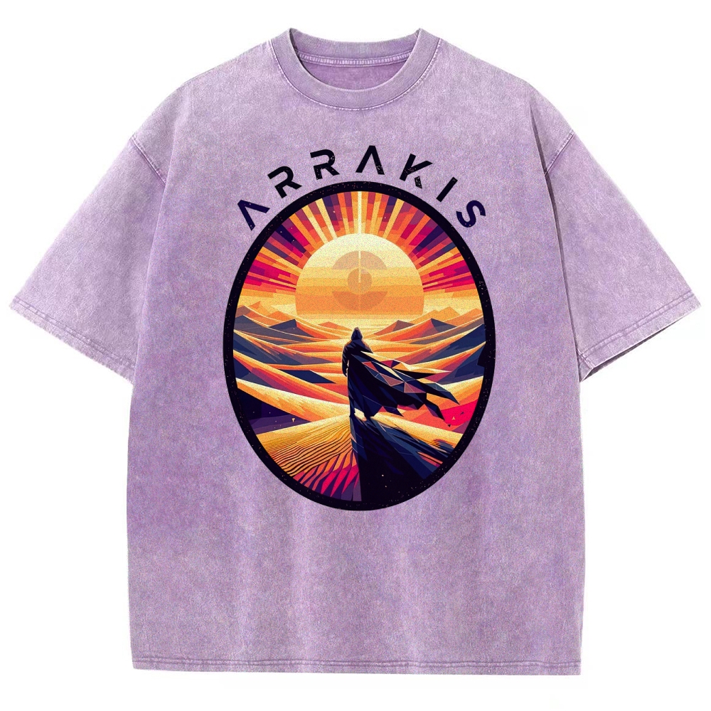 Arrakis Desert Pop Art Washed T-Shirt 