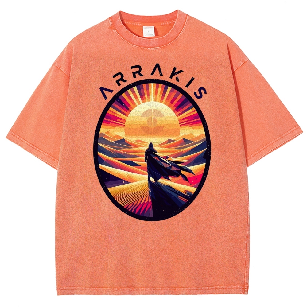 Arrakis Desert Pop Art Washed T-Shirt 