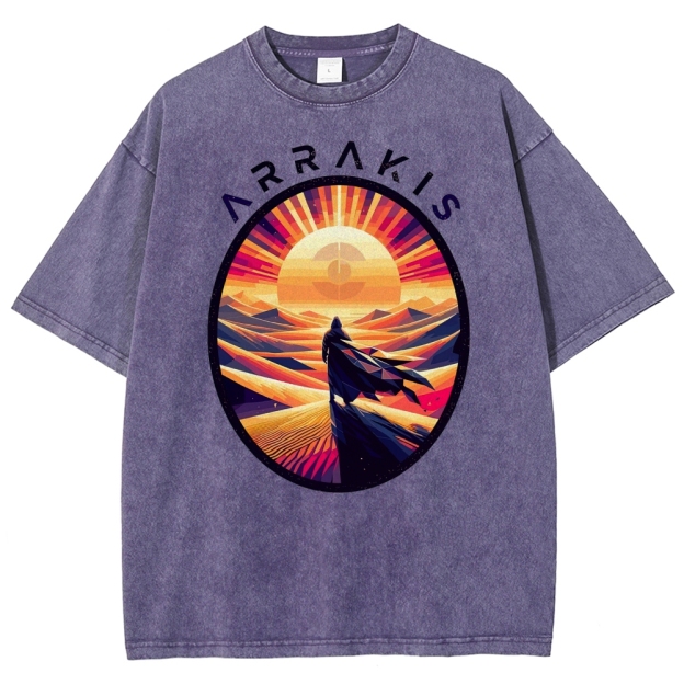 Arrakis Desert Pop Art Washed T-Shirt 
