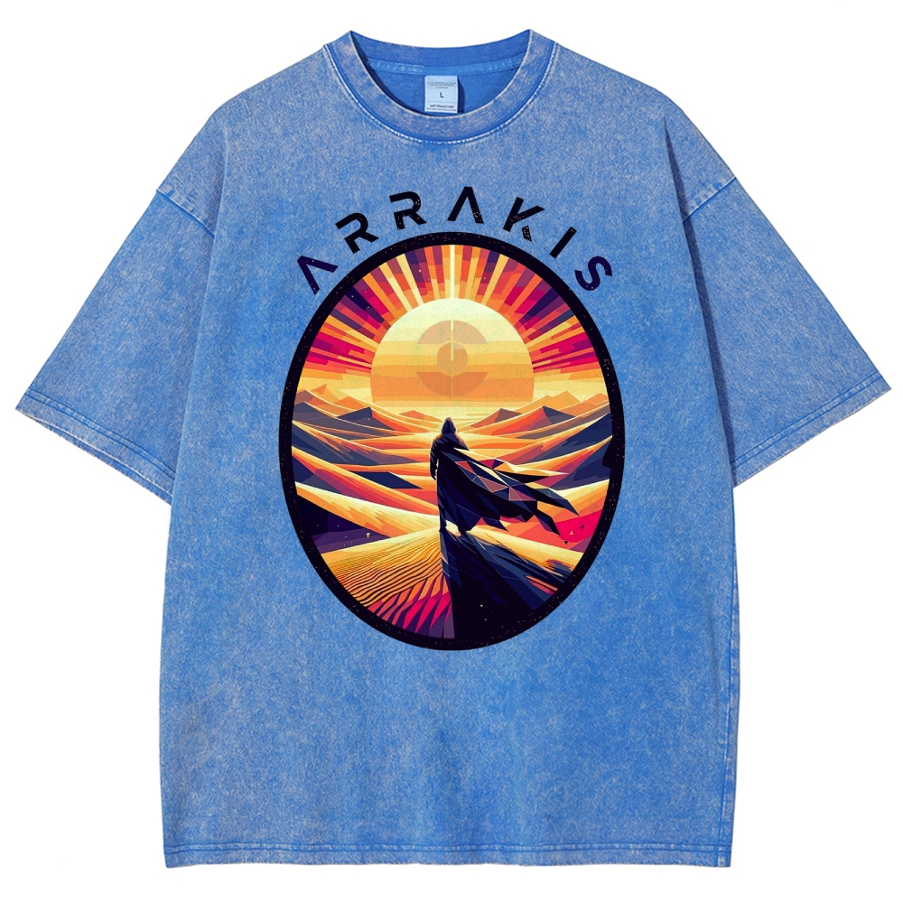 Arrakis Desert Pop Art Washed T-Shirt 