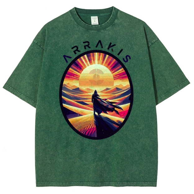 Arrakis Desert Pop Art Washed T-Shirt 