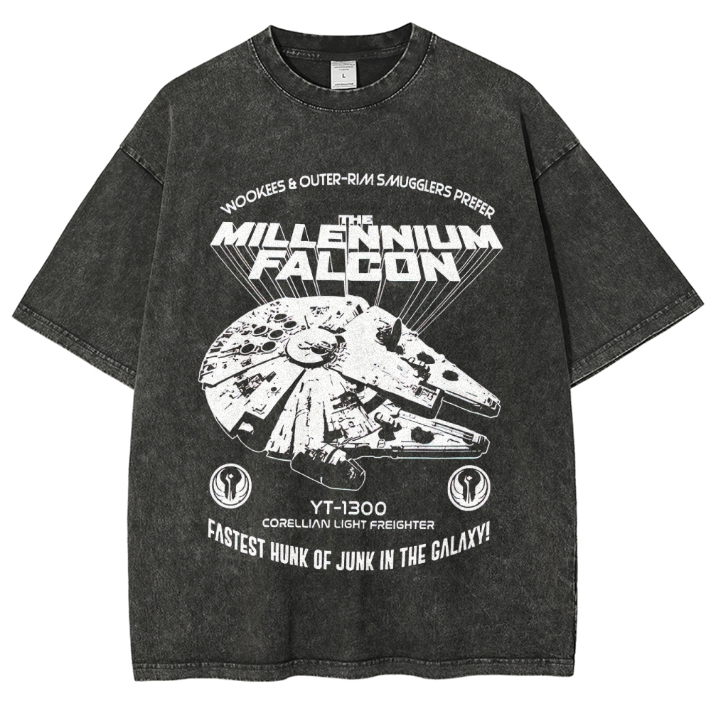 Millennium Falcon Smuggler’s Choice Washed T-Shirt