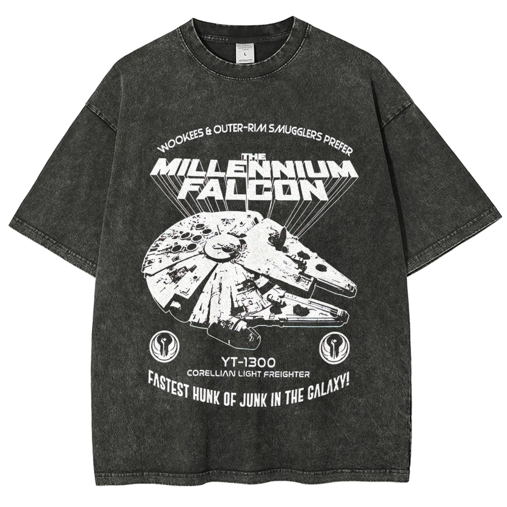 Millennium Falcon Smuggler’s Choice Washed T-Shirt