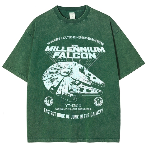 Millennium Falcon Smuggler’s Choice Washed T-Shirt