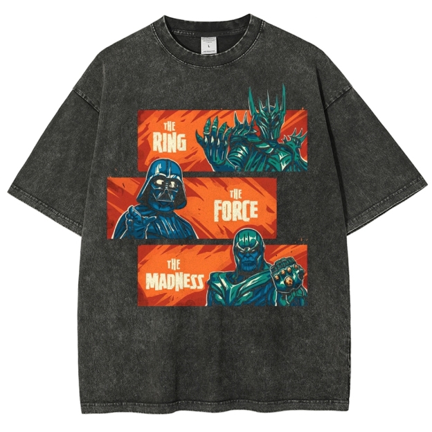 The Ring, The Force, The Madness Crossover Washed T-Shirt
