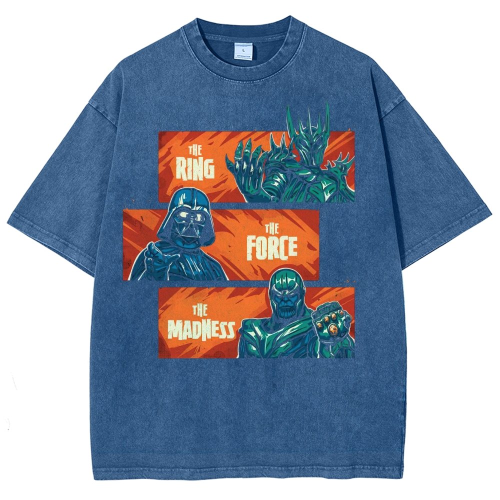 The Ring, The Force, The Madness Crossover Washed T-Shirt