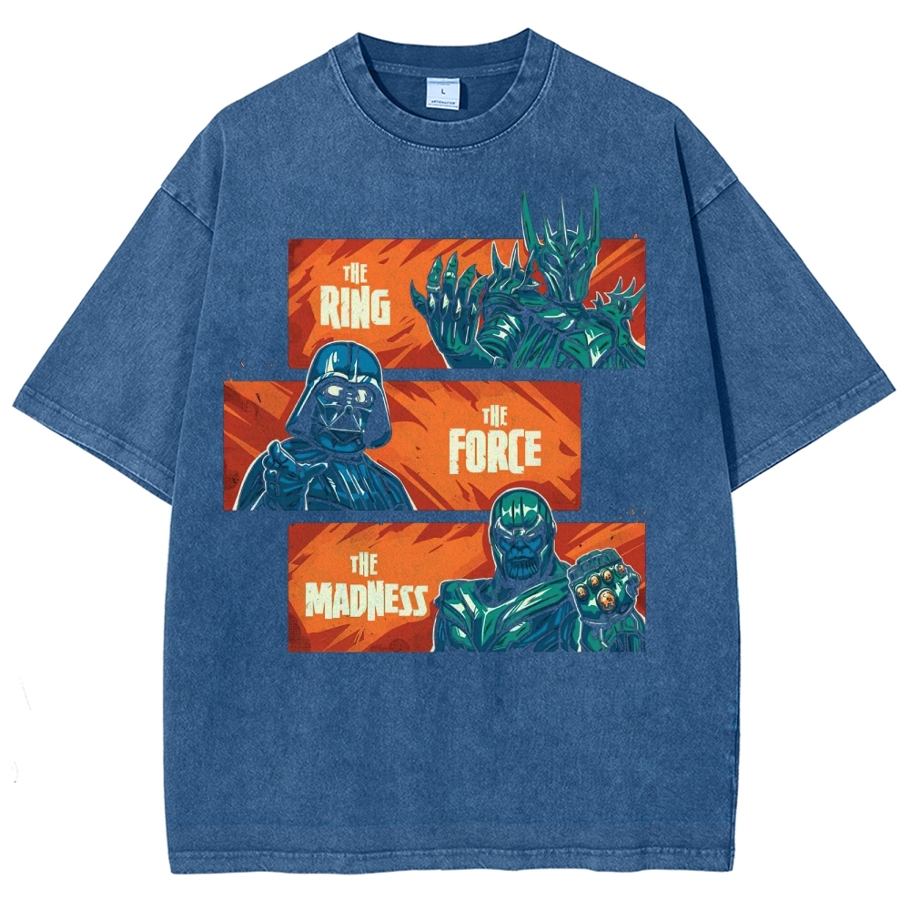 The Ring, The Force, The Madness Crossover Washed T-Shirt