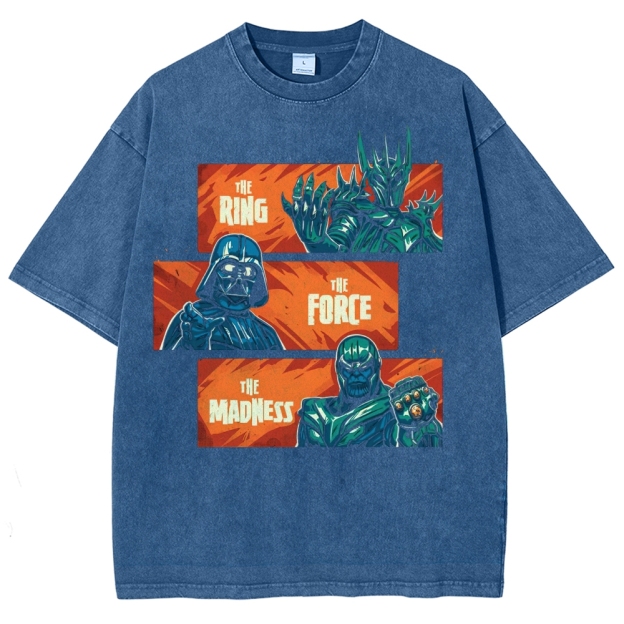 The Ring, The Force, The Madness Crossover Washed T-Shirt