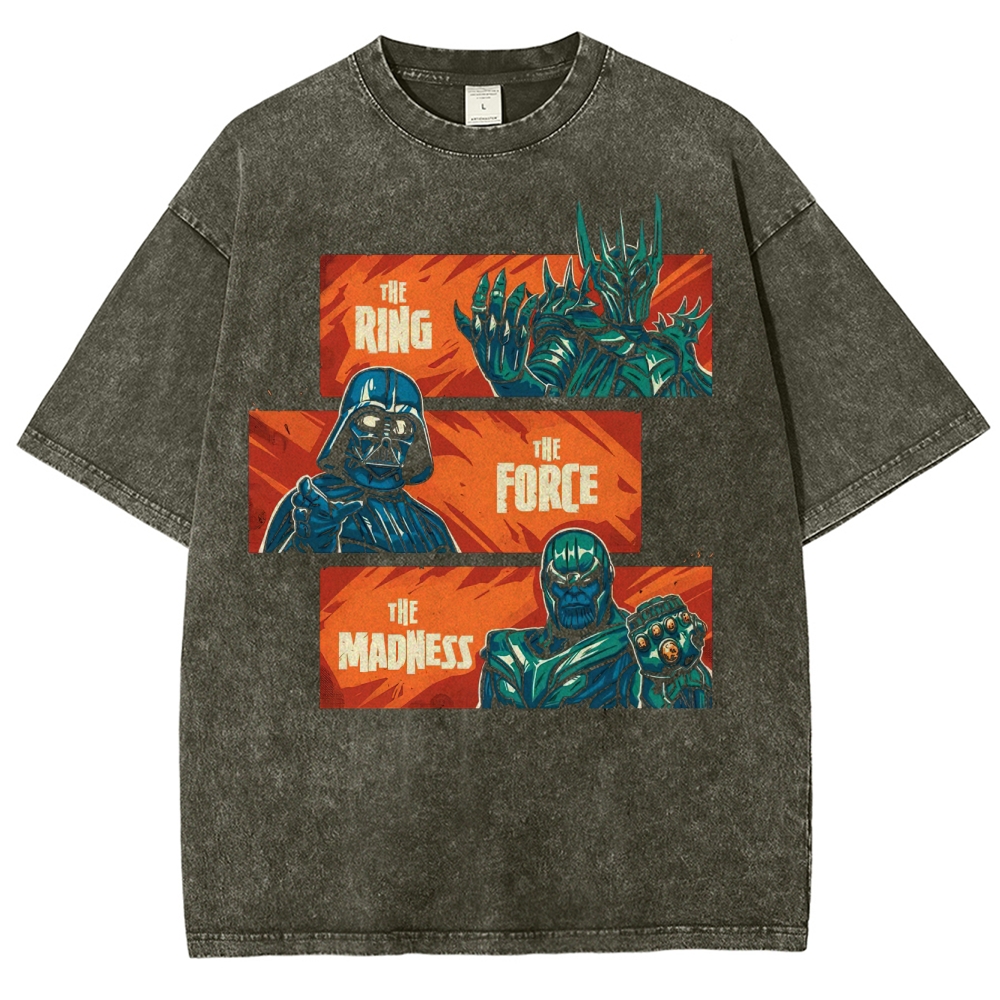 The Ring, The Force, The Madness Crossover Washed T-Shirt